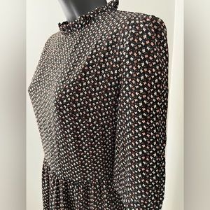 Black Floral Hidden Alley Spring Dress size Medium